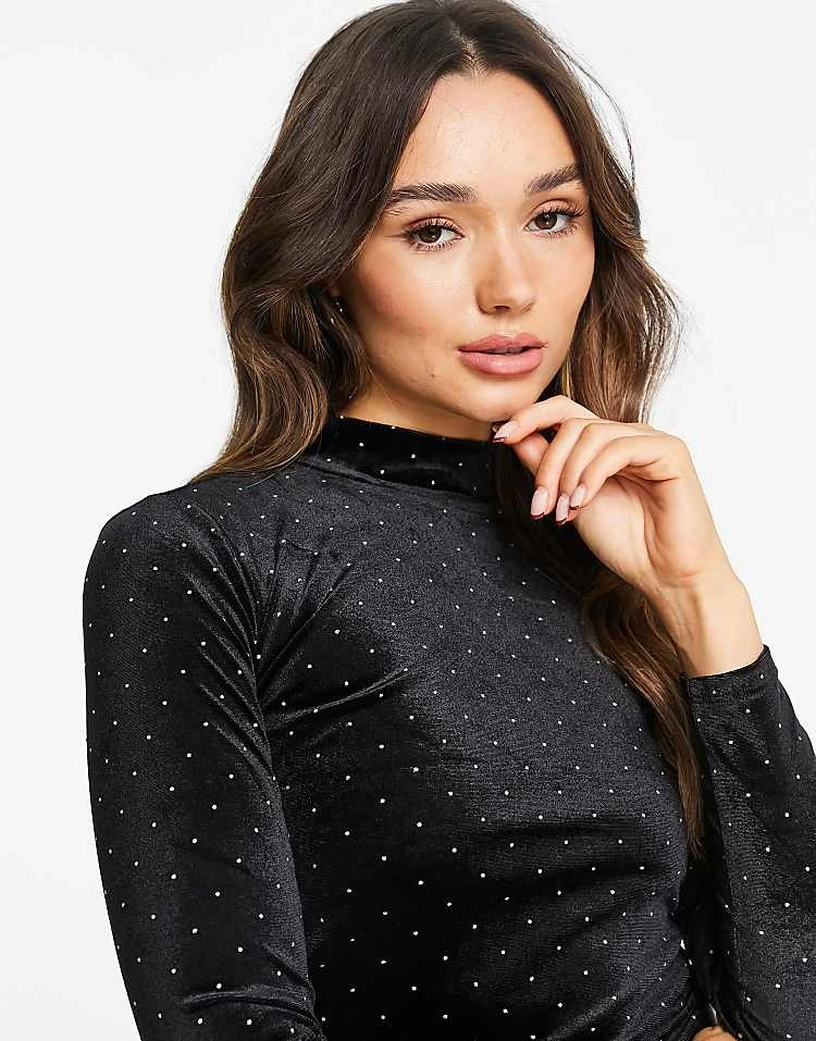 Monki Top In Black For Women 4 Monki Top In Black For Women - Image 2