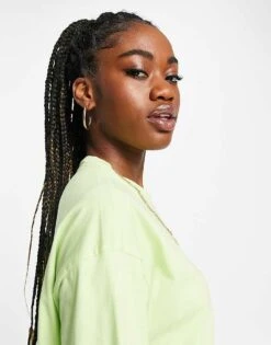 Monki Oversized T-shirt In Green For Women -Monki Shop 202669768 3