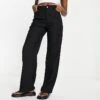 Monki Straight Leg Tailored Trousers In Black For Women -Monki Shop 204283668 1 black