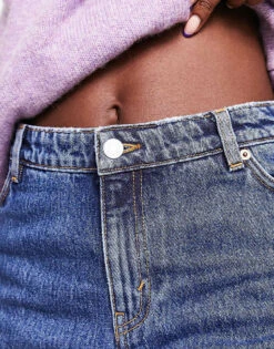 Monki Noaki Low Rise Loose Fit Jeans In La Lune For Women -Monki Shop 204348867 3