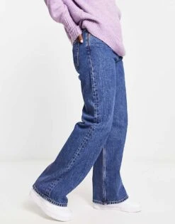 Monki Noaki Low Rise Loose Fit Jeans In La Lune For Women -Monki Shop 204348867 4