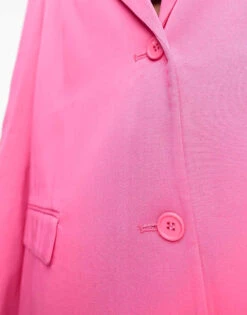 Monki Co-ord Blazer In Bright Pink For Women -Monki Shop 204679800 3