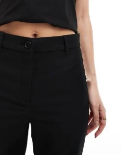 Monki Relaxed Tailored Trousers In Black For Women -Monki Shop 205257970 3