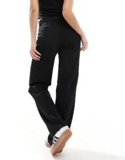 Monki Relaxed Tailored Trousers In Black For Women -Monki Shop 205257970 5