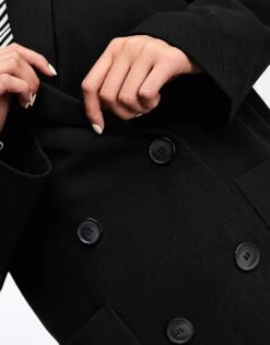 Monki Blazer In Black For Women -Monki Shop 205258044 2