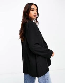 Monki Blazer In Black For Women -Monki Shop 205258044 4