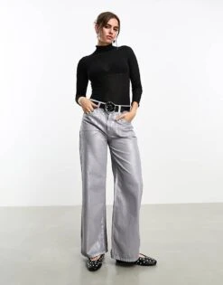 Monki High Neck Long Sleeve Top In Black For Women -Monki Shop 205362880 1 black 1