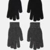 Monki 2 Pack Gloves In Black And Grey For Women -Monki Shop 205499051 1 black