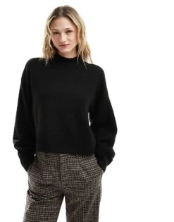 Monki Knitted Turtleneck Sweater In Black For Women -Monki Shop 205572466 1 black 1