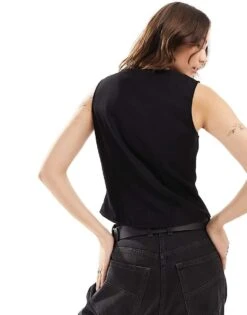 Monki Waistcoat In Black For Women -Monki Shop 205896130 2