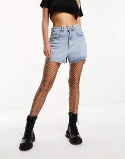 Monki Fishnet Tights In Black For Women -Monki Shop 206134788 4