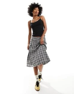 Monki Strappy Vest Top In Black For Women -Monki Shop 206135406 4