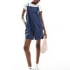 Monki Lightweight Denim Playsuit In Navy For Women Blue -Monki Shop 206176982 1 blue