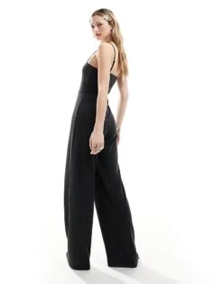 Monki Jersey Jumpsuit In Black For Women -Monki Shop 206177041 3