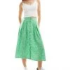 Monki Button Through Midi Skirt In Green Meadow Floral For Women -Monki Shop 206177247 1 green