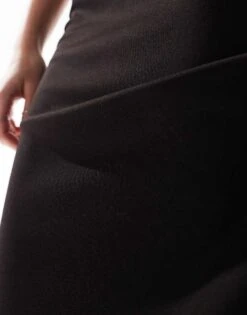 Monki Midi Jersey Skirt In Black For Women -Monki Shop 206212438 3