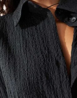 Monki Oversized Mini Shirt Dress In Beige For Women -Monki Shop 206212511 4