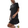 Monki Jersey Mini Dress With Drop Waist In Black For Women