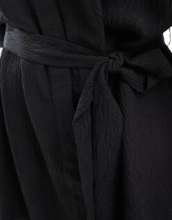 Monki Belted Wrap Mini Dress In Black For Women -Monki Shop 206407308 3