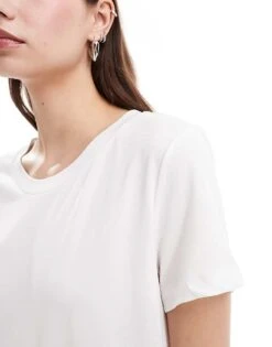 Monki Super Soft T-shirt In White For Women -Monki Shop 206407339 3