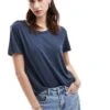Monki Super Soft T-shirt In Dark Blue For Women
