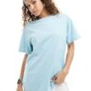 Monki Oversized T-shirt In Light Blue For Women -Monki Shop 206607897 1 blue