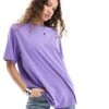 Monki Oversized T-shirt In Lilac Purple For Women -Monki Shop 206607925 1 lilac