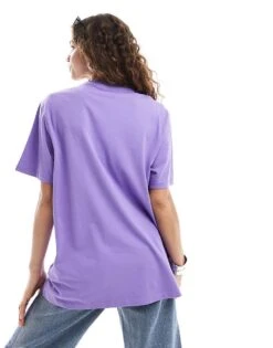 Monki Oversized T-shirt In Lilac Purple For Women -Monki Shop 206607925 3