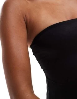 Monki Bandeau Swimsuit In Black For Women -Monki Shop 206607983 4