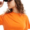 Monki Oversized T-shirt In Orange For Women -Monki Shop 206608291 1 orange