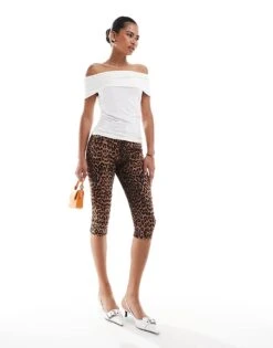 Monki Off The Shoulder Bardot Curpo Jersey Top In White For Women -Monki Shop 206699074 1 white 1