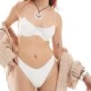 Monki Mix And Match Bikini White -Monki Shop 206748791 group 1