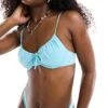 Monki Mix And Match Bikini In Blue