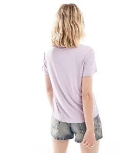 Monki Super Soft T-shirt In Lilac For Women -Monki Shop 206788156 4