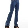 Monki Wakumi Low Waisted Boot Cut Jeans In La Lune Mid Blue For Women Midwash Blue -Monki Shop 206788479 1 midwashblue