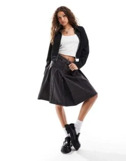 Monki Suiting Tailored Jacket In Black For Women -Monki Shop 206788588 3