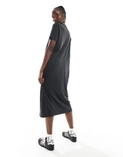 Monki Maxi T-shirt Dress In Black For Women -Monki Shop 206788826 3