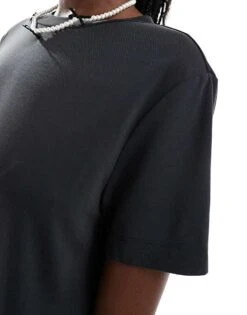 Monki Maxi T-shirt Dress In Black For Women -Monki Shop 206788826 4