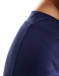 Monki Super Soft Low Waist Straight Leg Baggy Jersey Trousers In Navy For Women Royal Navy Blue -Monki Shop 206789170 5