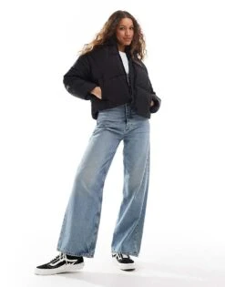 Monki Padded Jacket In Black For Women -Monki Shop 206799529 4