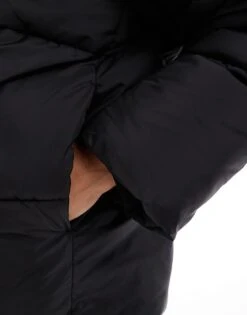 Monki Oversized Padded Coat In Black For Women -Monki Shop 206799579 3