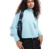 Monki Knitted Turtleneck Sweater In Blue For Women -Monki Shop 207022469 1 blue
