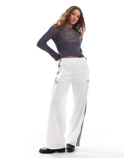 Monki Long Sleeve Knitted Twist Yarn Top In Navy For Women -Monki Shop 207067410 4