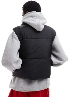 Monki Short Padded Gilet In Black For Women -Monki Shop 207123938 4