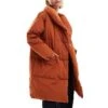 Monki Padded Mid Length Coat In Rust For Women