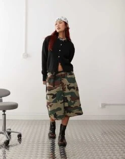 Monki Long Sleeve Slim Fit Fluffy Knit Button Front Cardigan With Puff Sleeve In Black For Women -Monki Shop 207318159 1 black 1