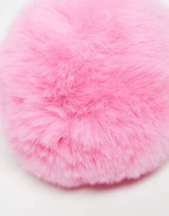 Monki Fur Key Ring In Pink For Women -Monki Shop 207322902 3