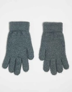 Monki Hairy Gloves In Grey For Women -Monki Shop 207322903 1 grey 1