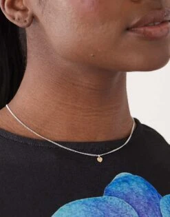 Monki Mini Heart Pendant Necklace In Silver For Women -Monki Shop 207919590 1 silver 1