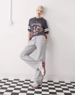 Monki Oversized Varsity T-shirt In Black For Women -Monki Shop 207919603 4